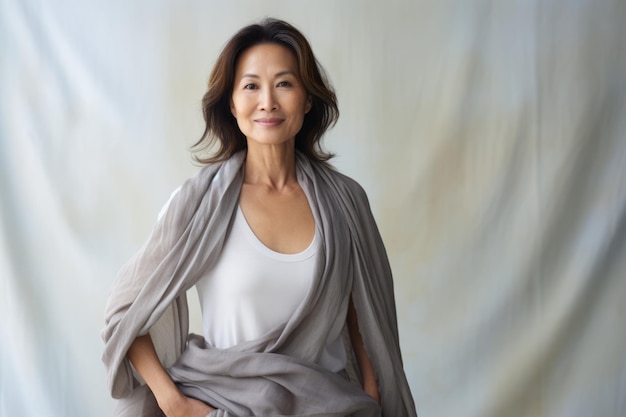 Portrait of a beautiful middle aged Asian woman