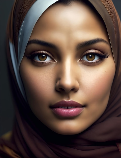 Portrait of a beautiful muslim woman