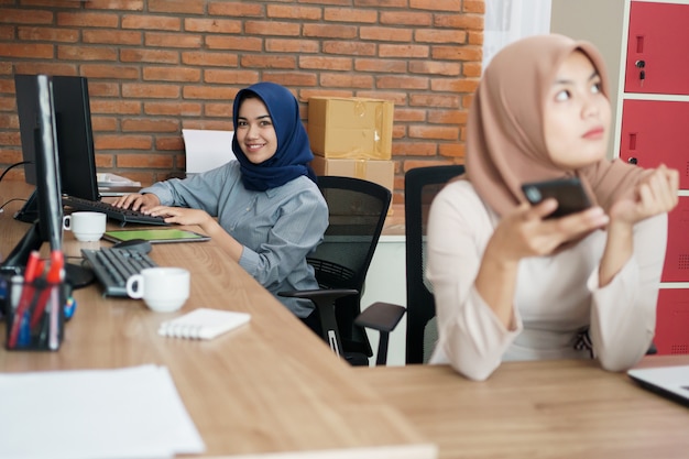 Portrait of beautiful Muslim women