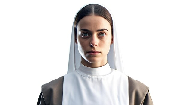 Photo portrait of a beautiful nun