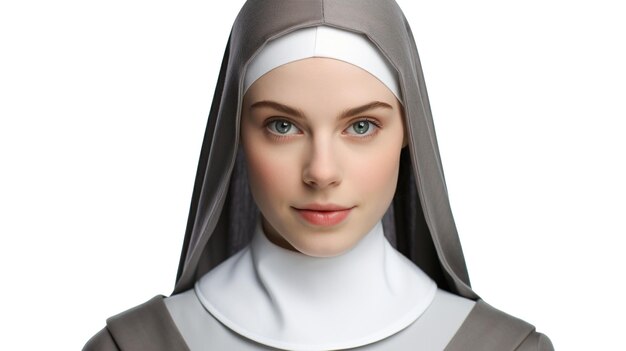 Photo portrait of a beautiful nun