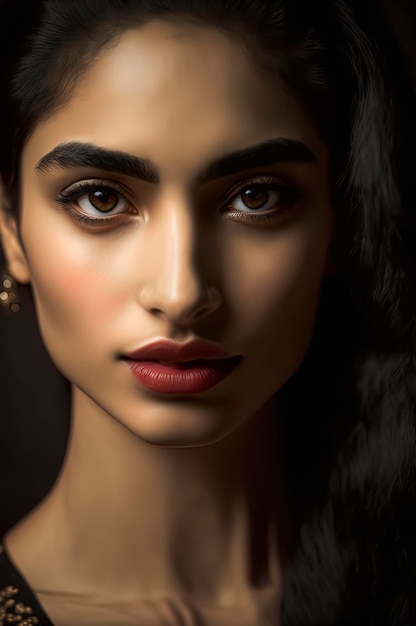 Portrait of a beautiful Pakistani woman