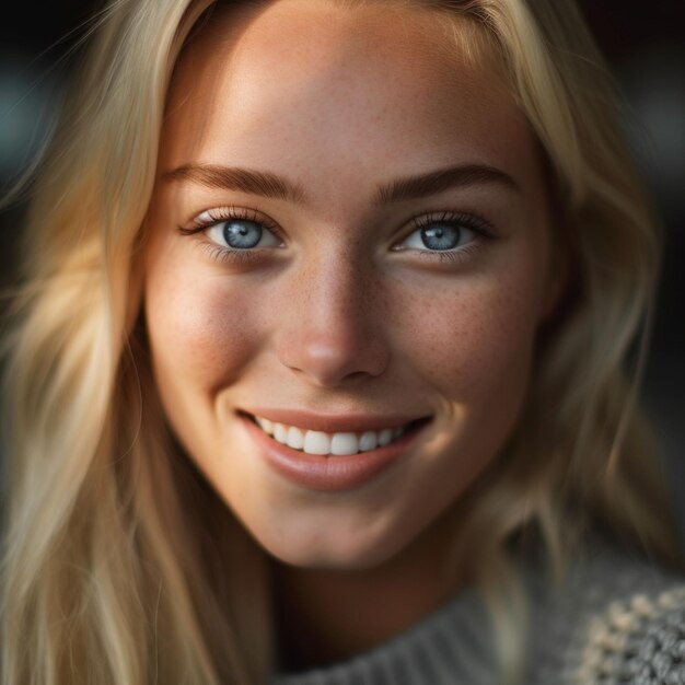 Photo portrait of beautiful poland woman