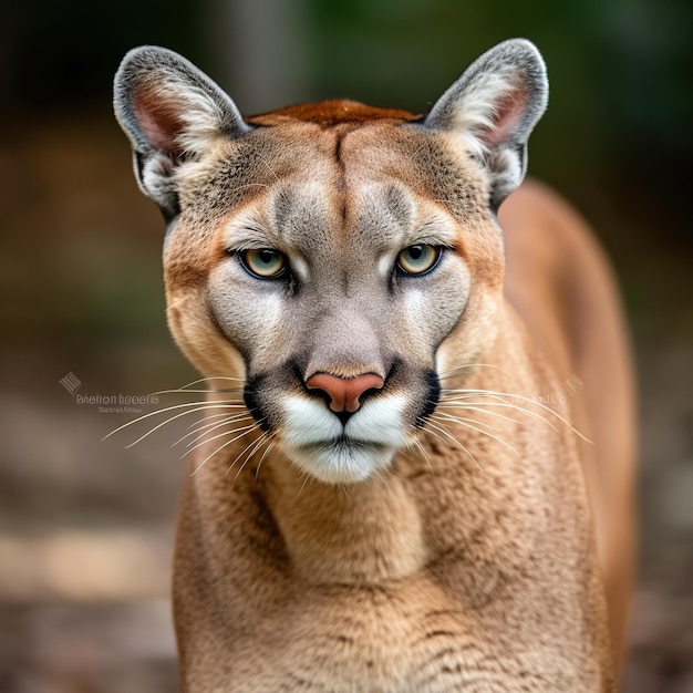 Portrait of Beautiful Puma