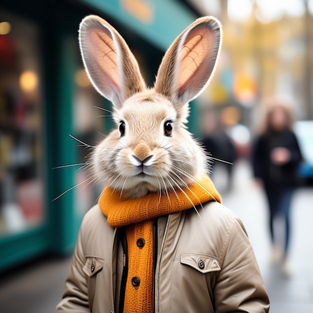 portrait of a beautiful rabbit with a big eyes close up portrait of a beautiful rabbit with