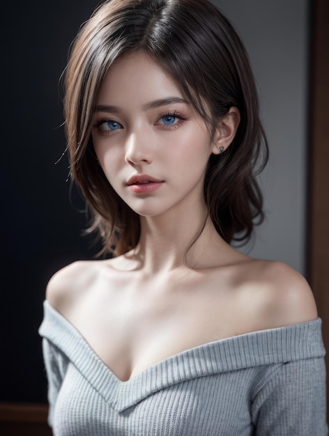 Portrait of a beautiful sexy girl