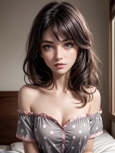 Portrait of a beautiful sexy girl