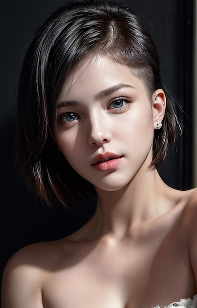 Portrait of a beautiful sexy girl