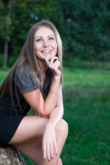 Portrait of beautiful smiling girl