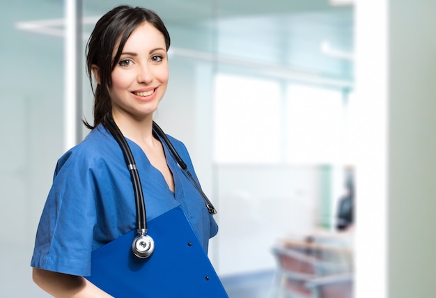 Portrait of a beautiful smiling nurse