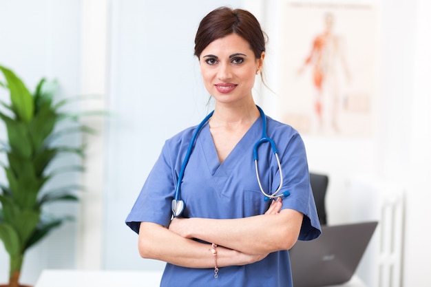 Portrait of a beautiful smiling nurse