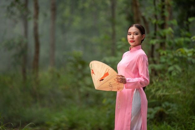 Portrait beautiful Vietnam teen girl 