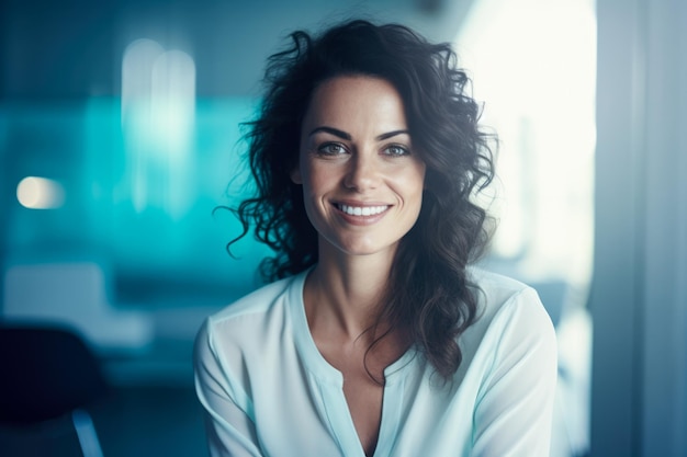 Portrait of a beautiful woman looking at the camera