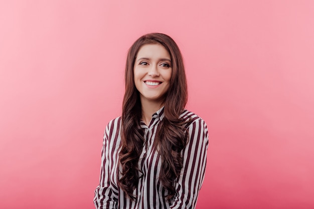 Portrait of a beautiful woman smiling