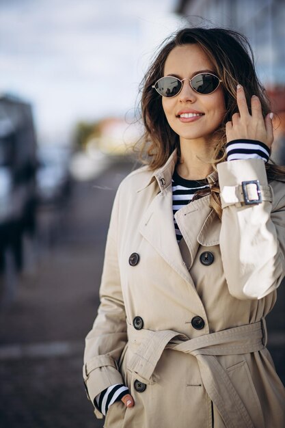 Portrait of beautiful woman smiling