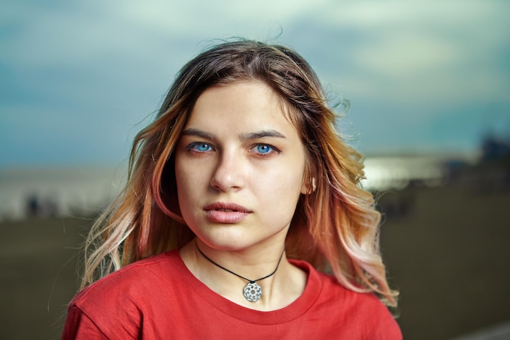 Photo portrait of beautiful woman