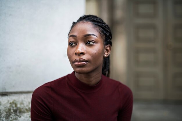 Portrait of a beautiful woman