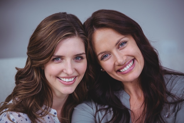 Portrait of beautiful women smiling