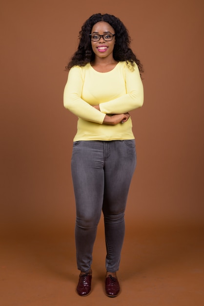 Portrait of beautiful young african woman