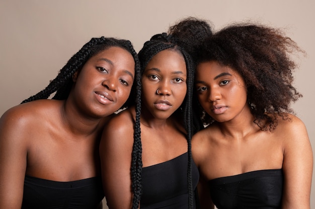 Photo portrait of beautiful young african women