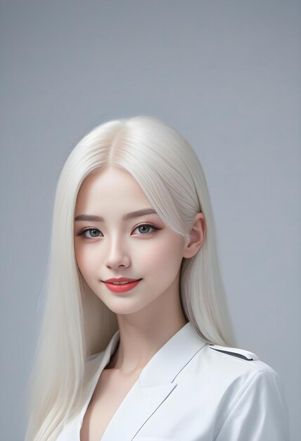 Портрет красивой молодой блондинки с профессиональным макияжем