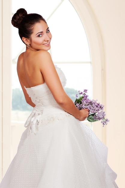 Portrait of beautiful young bride