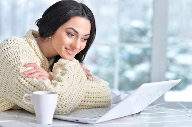 Portrait of a beautiful young businesswoman working