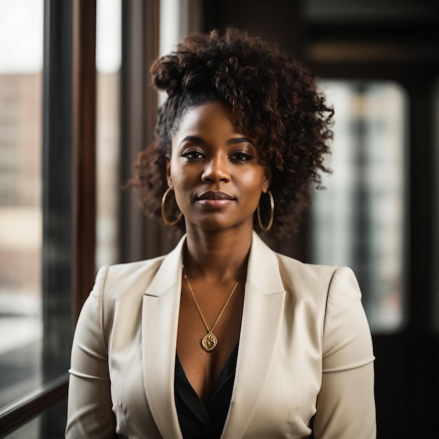 Photo portrait of a beautiful young businesswoman