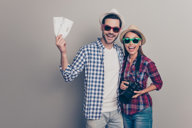 Portrait of beautiful young couple