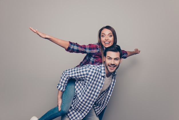 Portrait of beautiful young couple