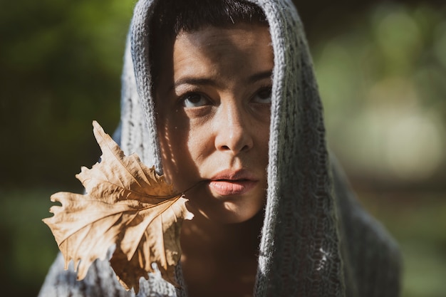 Portrait of a beautiful young girl