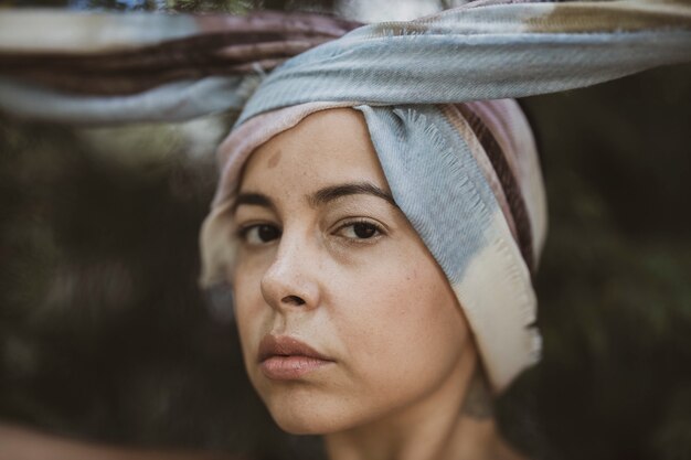 Portrait of a beautiful young girl