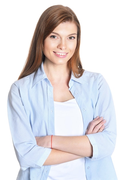 Portrait of a beautiful young girl