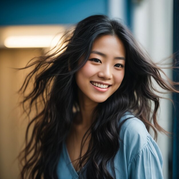 Photo portrait of a beautiful young girl