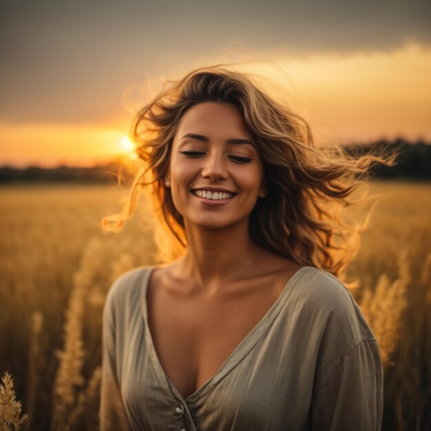 Portrait of a beautiful young girl