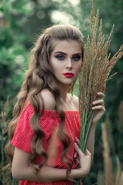 portrait of a beautiful young girl 