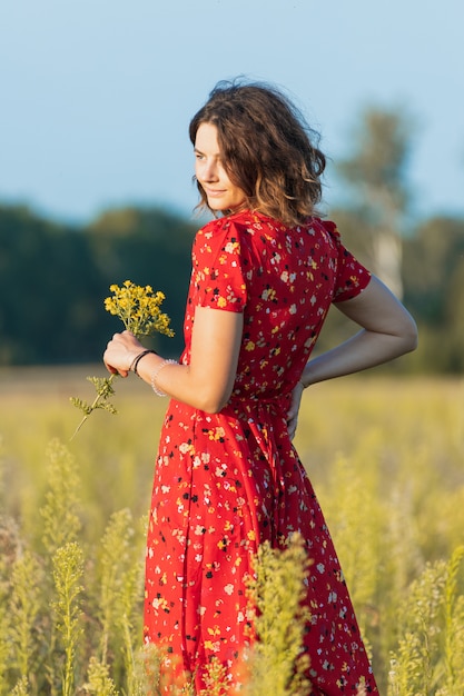 Portrait of a beautiful young model