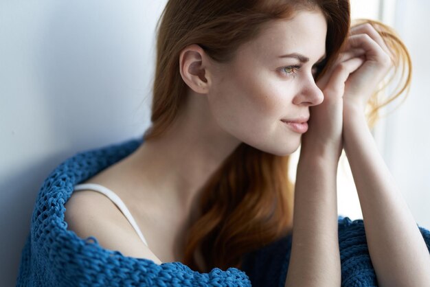 Portrait of a beautiful young woman