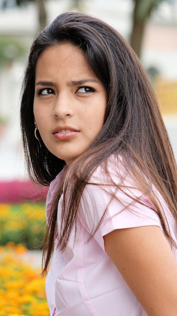 Photo portrait of a beautiful young woman