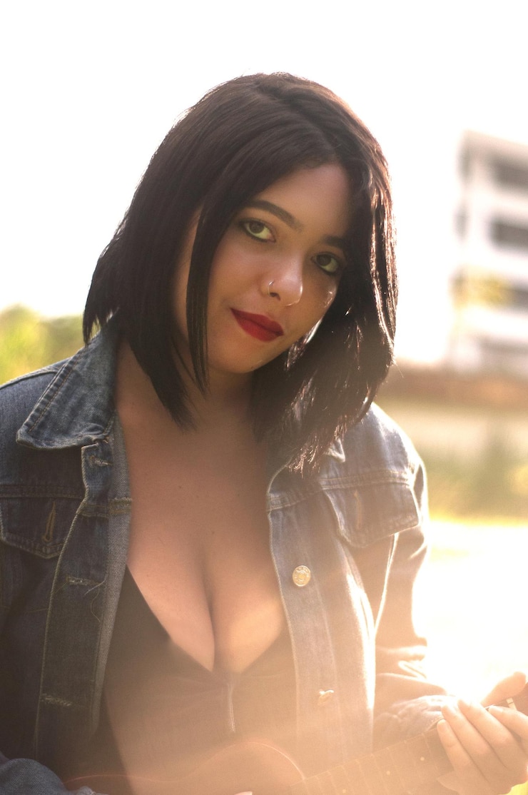 Photo portrait of a beautiful young woman