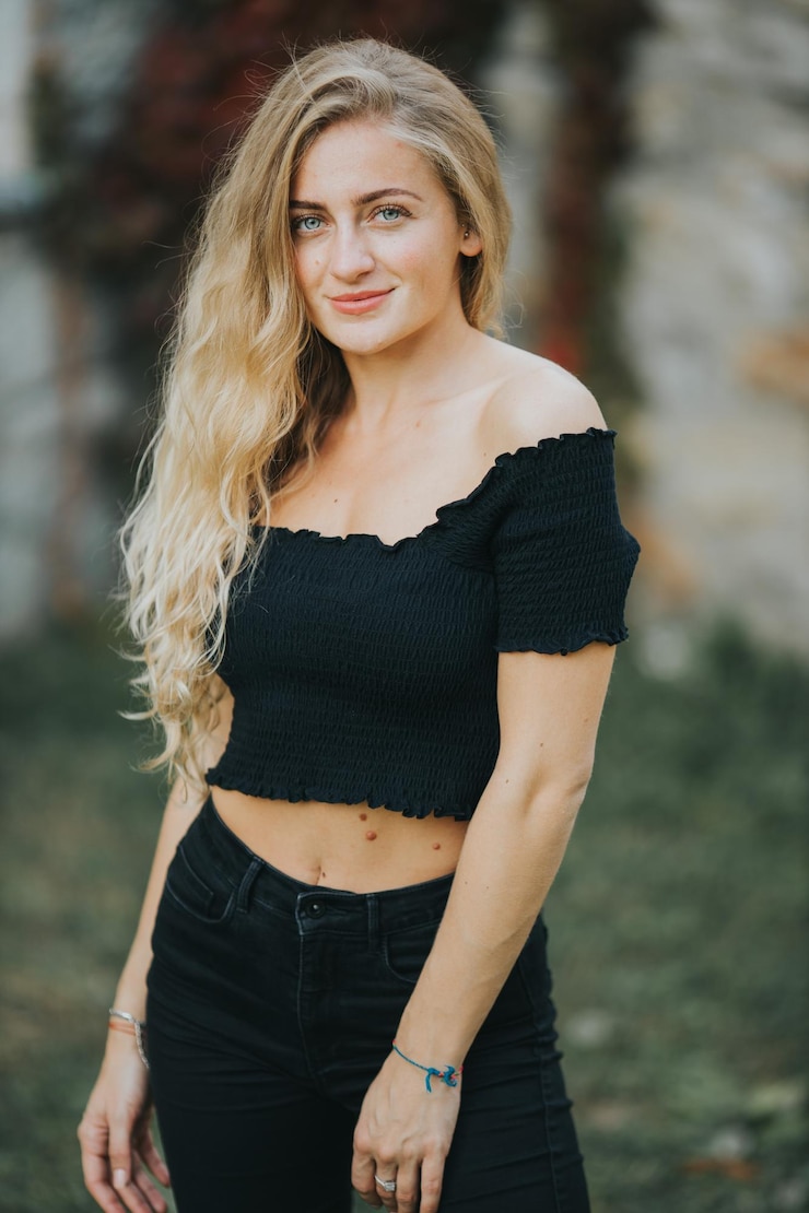Photo portrait of a beautiful young woman