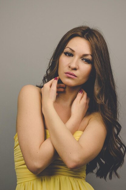 Photo portrait of a beautiful young woman