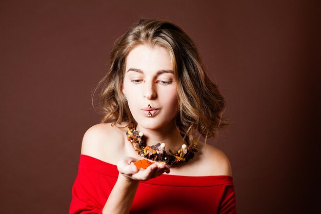 Photo portrait of a beautiful young woman