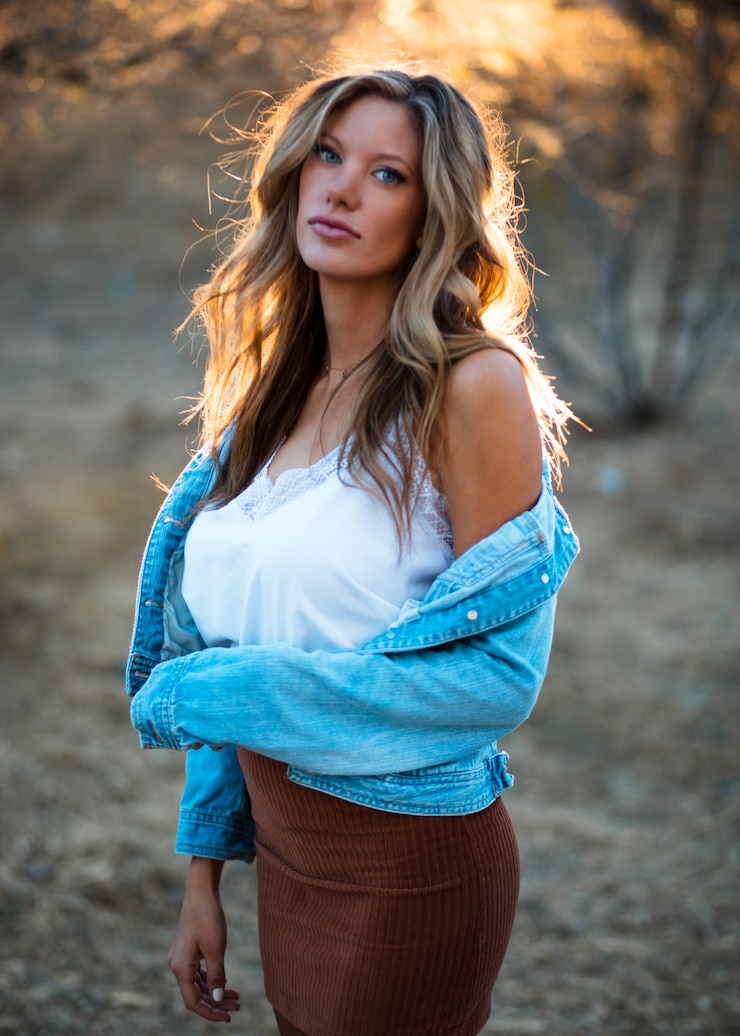 Photo portrait of a beautiful young woman