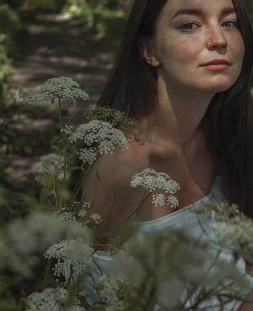 Photo portrait of a beautiful young woman