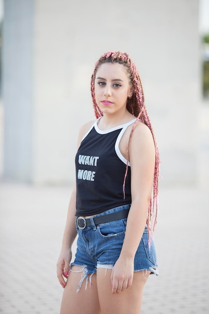 Photo portrait of a beautiful young woman