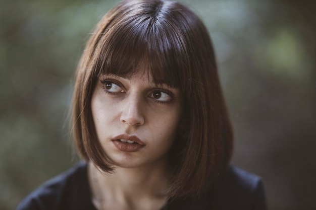 Portrait of a beautiful young woman