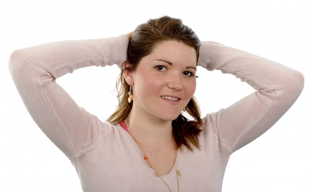 Photo portrait of a beautiful young woman