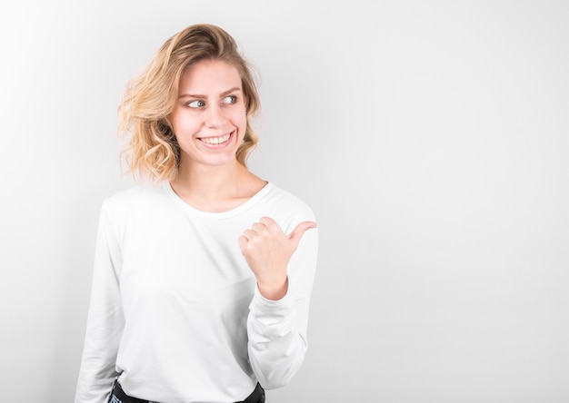 Portrait of a beautiful young woman