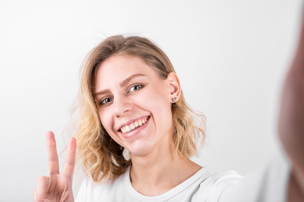 Portrait of a beautiful young woman